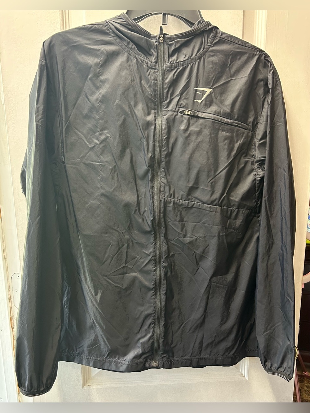 Gymshark Black runing jacket size xs